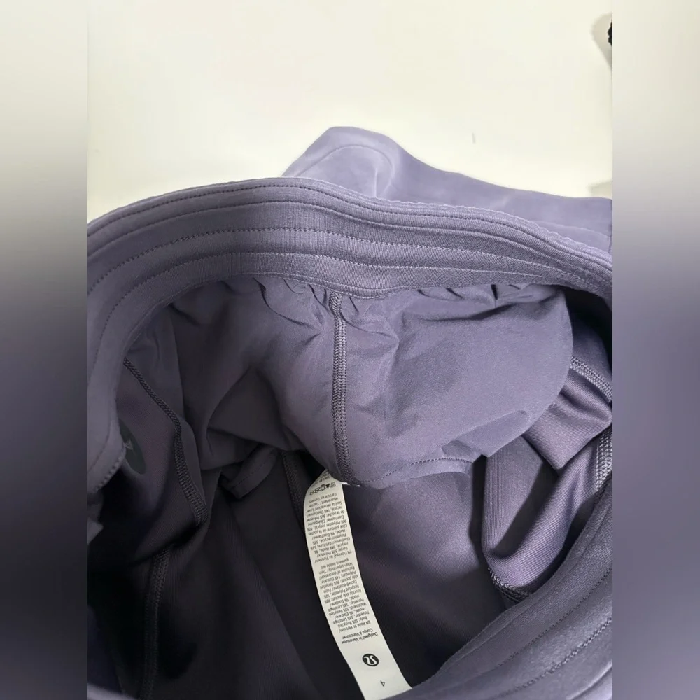 New Lululemon Softstreme high-rise short Sz4 color Nightfall MSRP: $78 - Picture 9 of 9